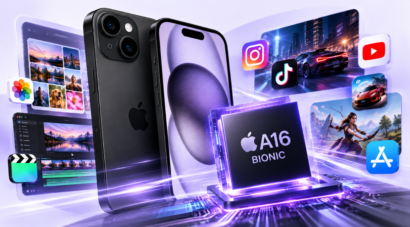 iPhone 15 – wydajność układu A16 Bionic